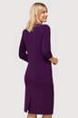 Sukienka midi Bianca fioletowa z rękawem 3/4