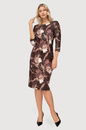 Sukienka Amelia wzór brązowy 245