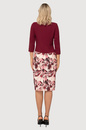 Sukienka Cornelia bordowa ze wzorem