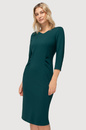 Sukienka Mila zielona z marszczeniami