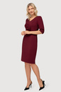 Sukienka Agnes bordowa z marszczeniami
