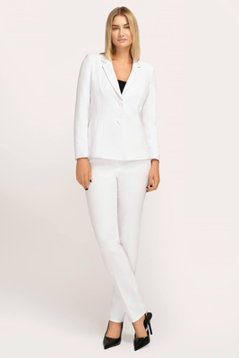 Kostium Clara biały ze spodniami
