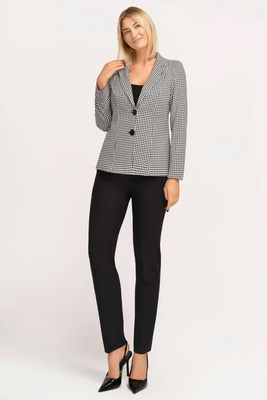 Kostium Clara pepitko czarno-białe ze spodniami