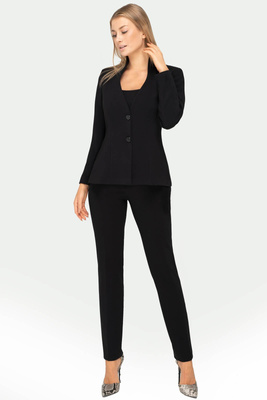  Kostium Sylvia czarny ze spodniami